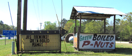 Jr's Fireworks and Boiled P-nuts Alabama, and Florida