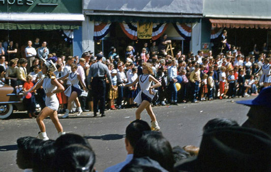 Majorettes National Peanut Festival High School Dothan Alabama, photo by Judy Tatom