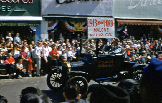 1954 National Peanut Festival Parade Malone Motor Company 1913 Ford, photo by Judy Tatom