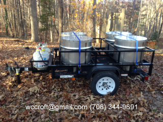 Boiled Peanut Trailer. D.O.T. approved with a 2000 pound capacity