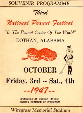 1947 National Peanut Festival Dothan Alabama Houston County souvenir programme 3rd 