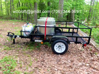 Boiled Peanut Trailer, with two 130,000 BTU propane burners