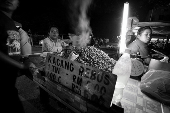 Kacang rebus vendor Kuala Lumpur, Malaysia